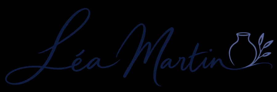 Logo fictif Léa Martin, style signature manuscrite