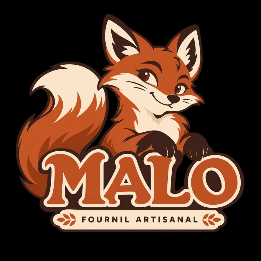 Logo fictif MALO, style mascotte